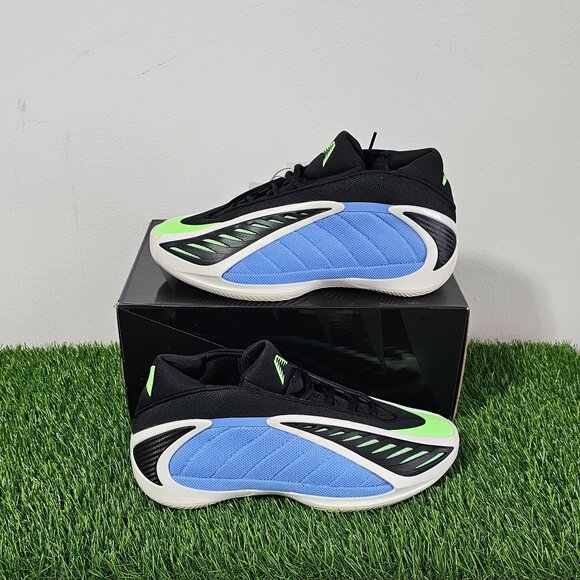 ADIDAS Anthony Edwards 2-Blue Fusion /Zero Metalic/Lime Burst - Size 11 -JR4359 main image 6